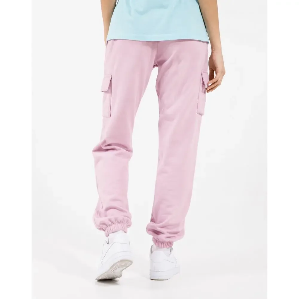 Nike NSW Essential Fleece Cargo Pants Womens Large Pink Sweatpants DD8713-695